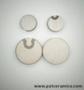 PZT DISC PIEZOCERAMIC PZT-4 المواد لمستشعر الموجات فوق الصوتية